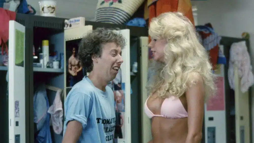 Melvin being pranked by a blonde and friends