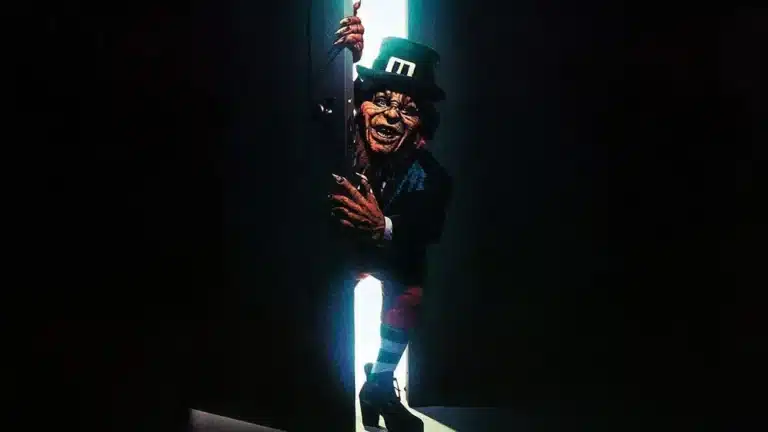 Leprechaun creeping in the door
