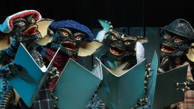 Gremlins singing Christmas Carols